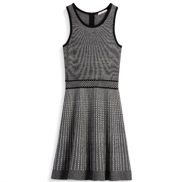 41 Hawthorn Dresses & Skirts - 41 Hawthorn "Zander Sweater Dress" Thick Knit Grey Black White Women's Size L